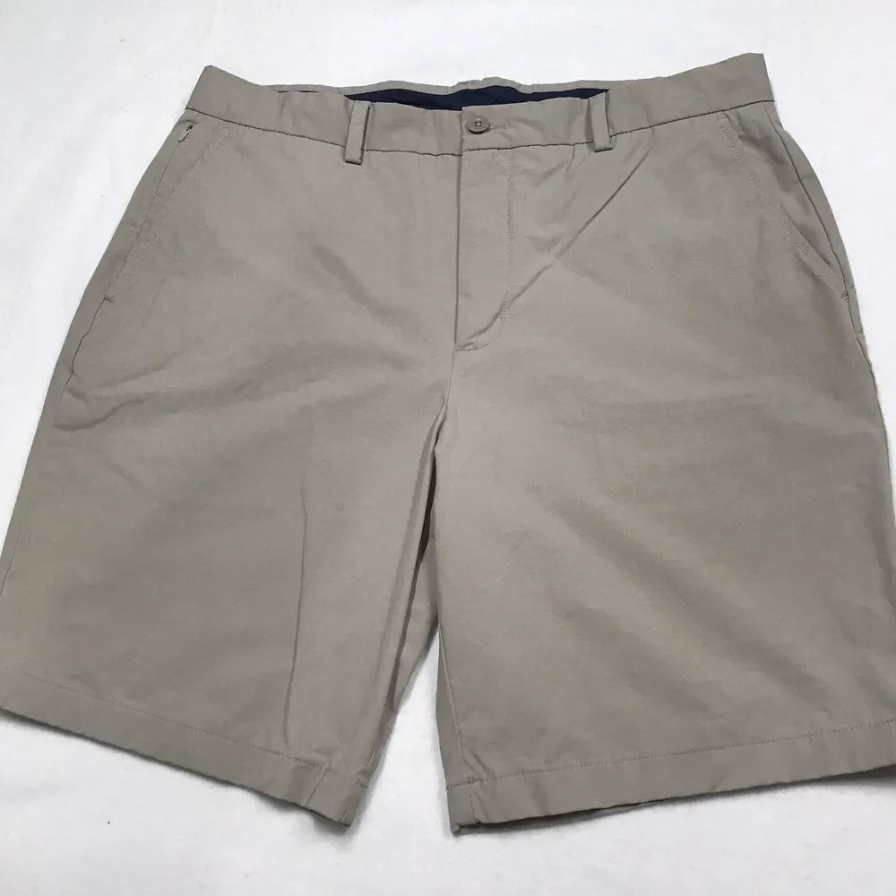 VINEYARD VINES OTG On The Go Shorts Men 36 Khaki Beige Stretch Golf Chino